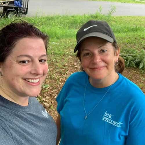 Two women volunteering for 516 Project of Fredericksburg Virginia